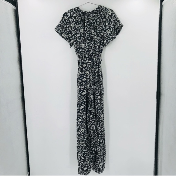 EUC Hatch The Regina Black Floral Jumpsuit Silk Blend Size Medium - Picture 7 of 7